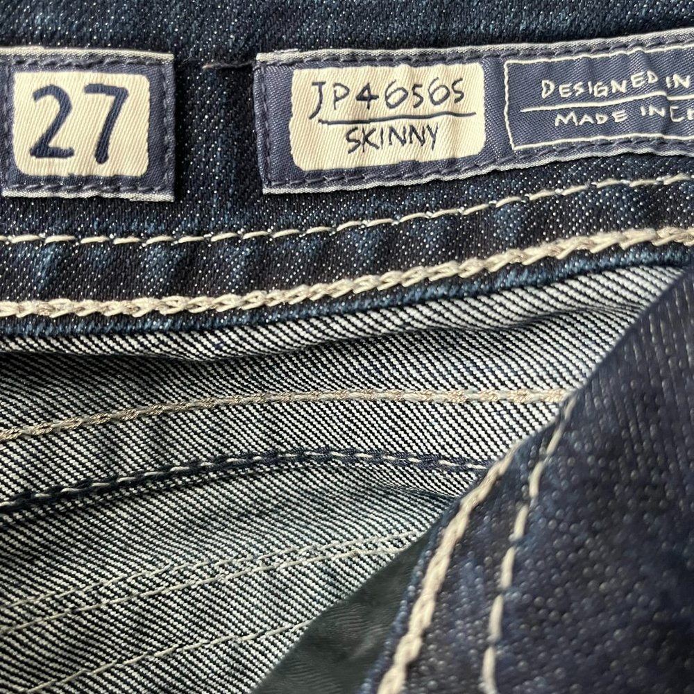 NWOT Miss Me Dark Wash Embellished Skinny Jeans Size 27 Style JP46565 - Picture 13 of 14